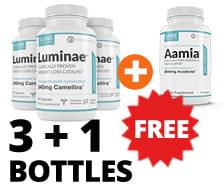 3 Bottles of Luminae + 1 FREE Bottle Of Craving Crushing Aamia!